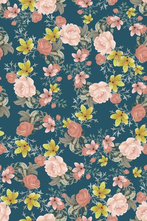 复古印花华亿平台图片