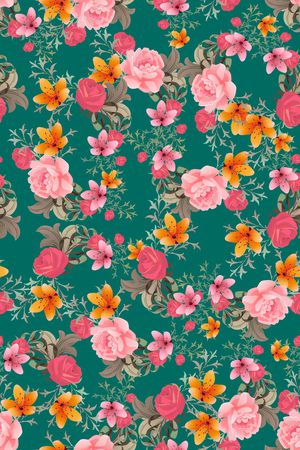 复古印花华亿平台图片