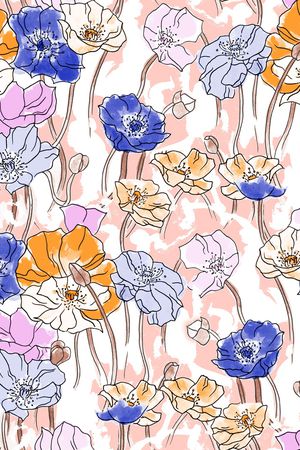 虞美人印花华亿平台图片