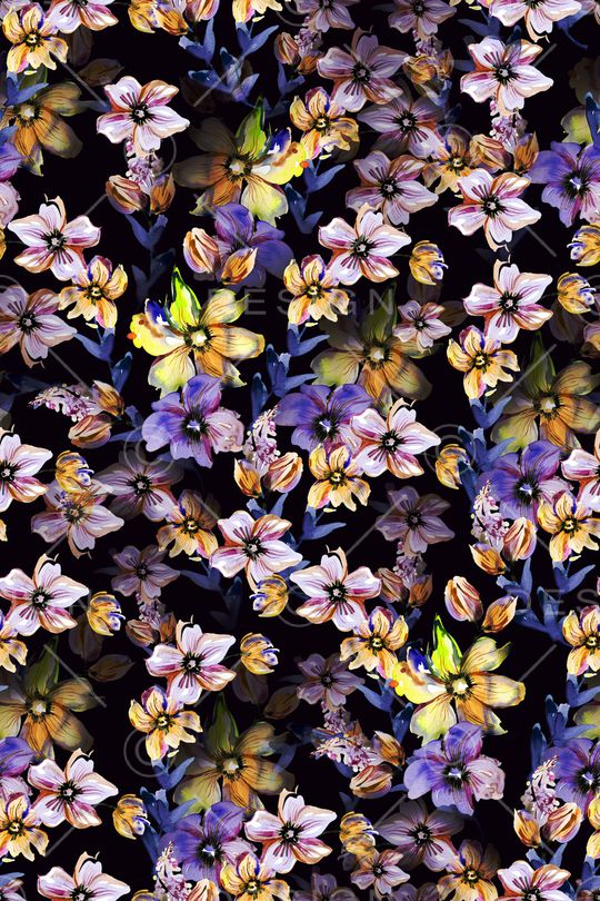 花卉印花华亿平台图片