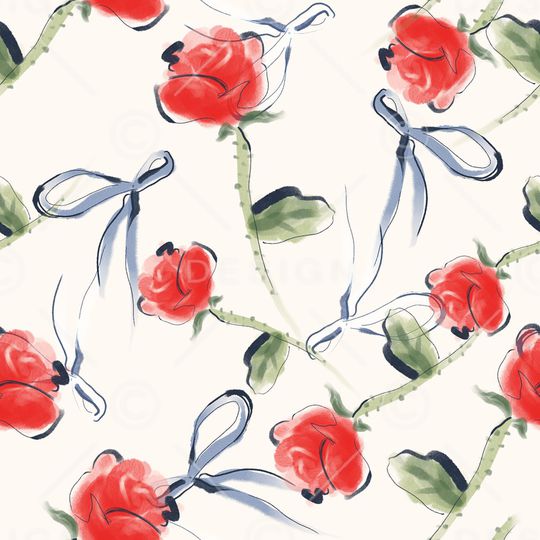 玫瑰花印花华亿平台图片