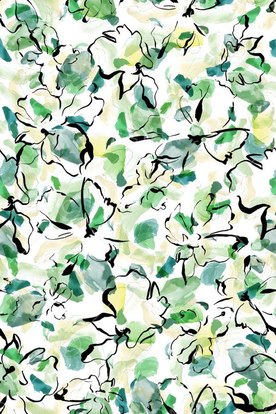 绿植树叶印花华亿平台图片