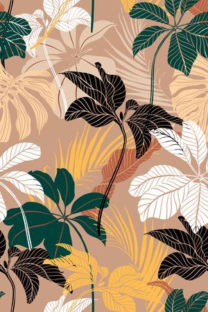 绿植树叶印花华亿平台图片