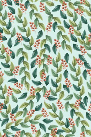 绿植树叶印花华亿平台图片