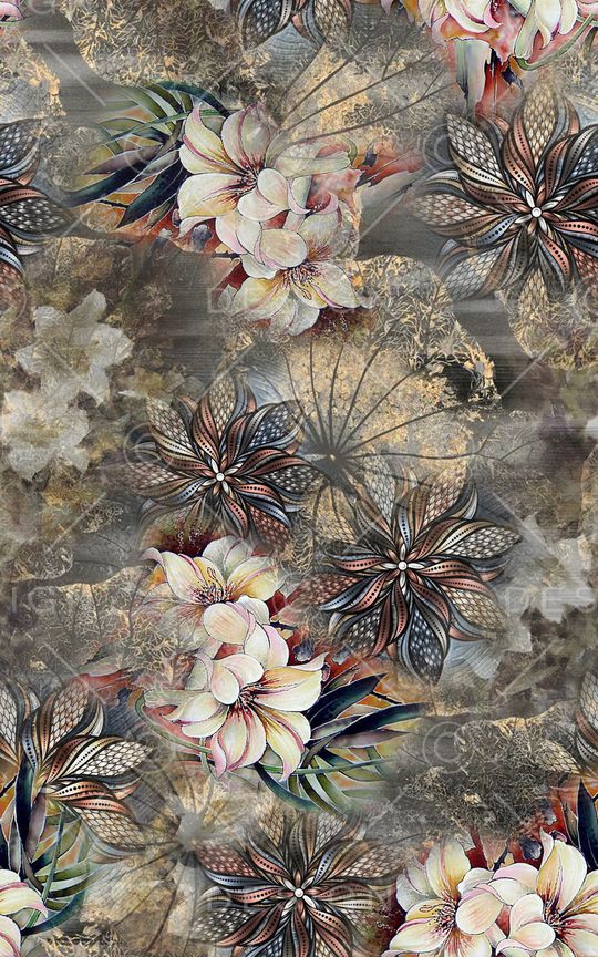 手绘印花华亿平台图片