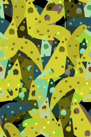 抽象男装印花华亿平台图片