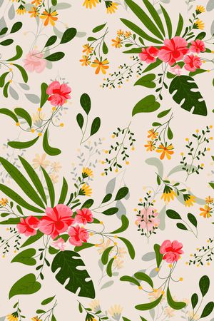 绿植树叶印花华亿平台图片