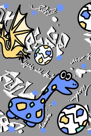 卡通动物印花华亿平台图片