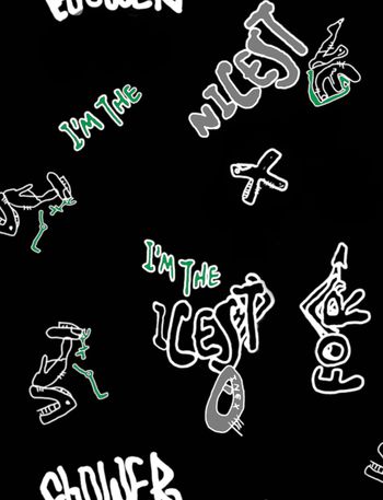 文字印花华亿平台图片