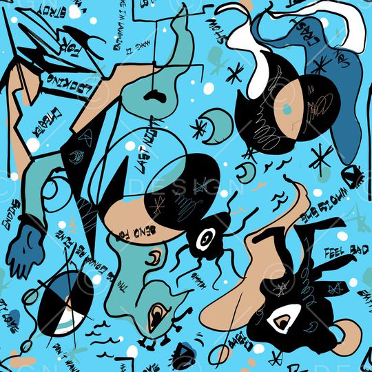 抽象印花华亿平台图片