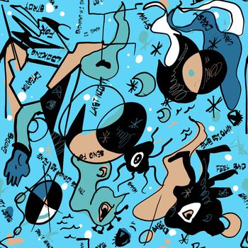 抽象印花华亿平台图片