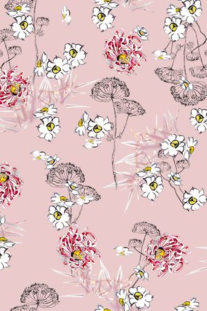 连衣裙印花华亿平台图片