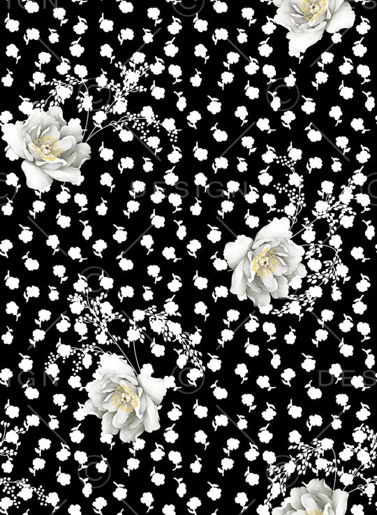 连衣裙印花华亿平台图片