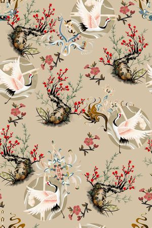 绿植树叶印花华亿平台图片