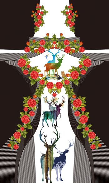 渐变印花华亿平台图片