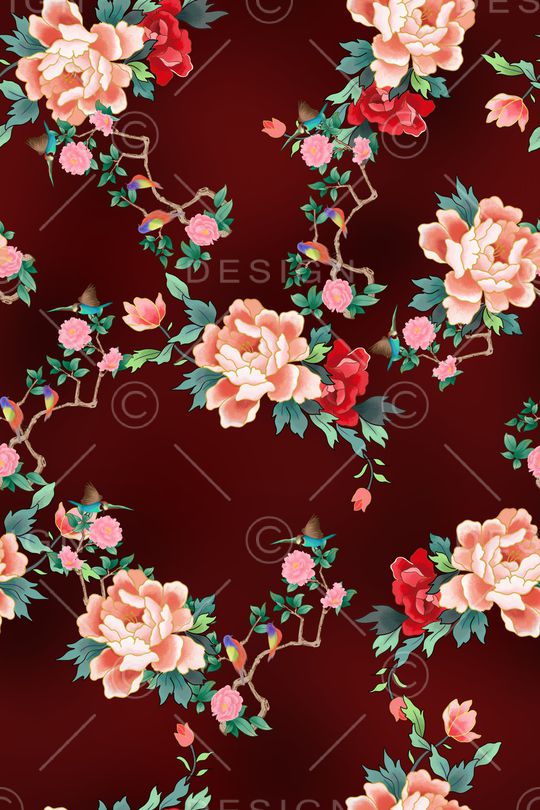 绿植树叶印花华亿平台图片