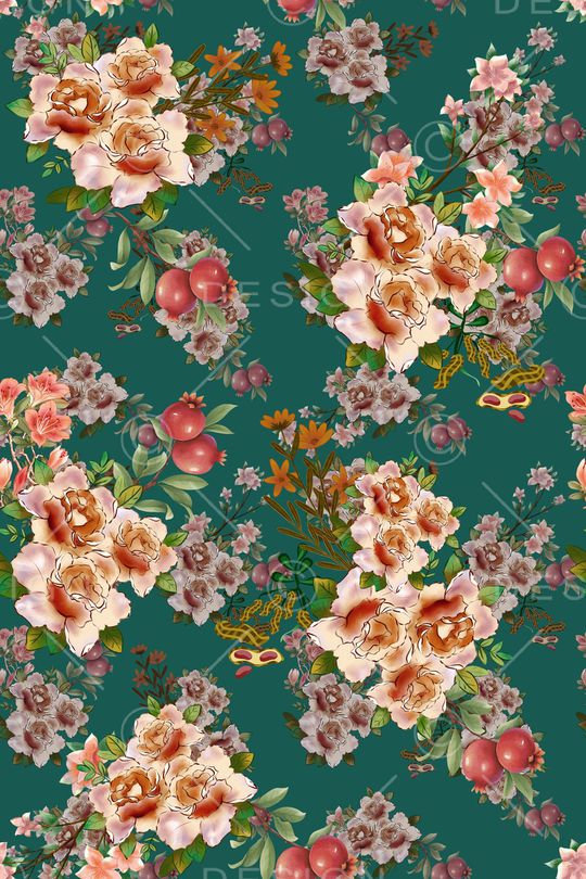 绿植树叶印花华亿平台图片