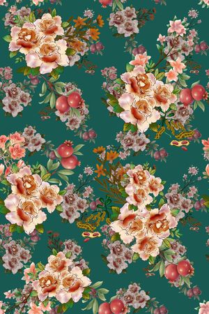 绿植树叶印花华亿平台图片