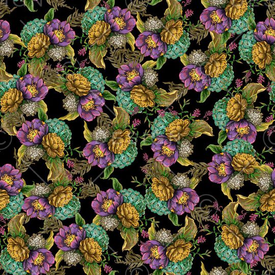 绿植树叶印花华亿平台图片