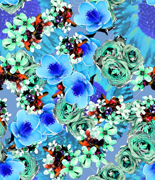 绿植树叶印花华亿平台图片