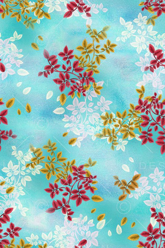 绿植树叶印花华亿平台图片