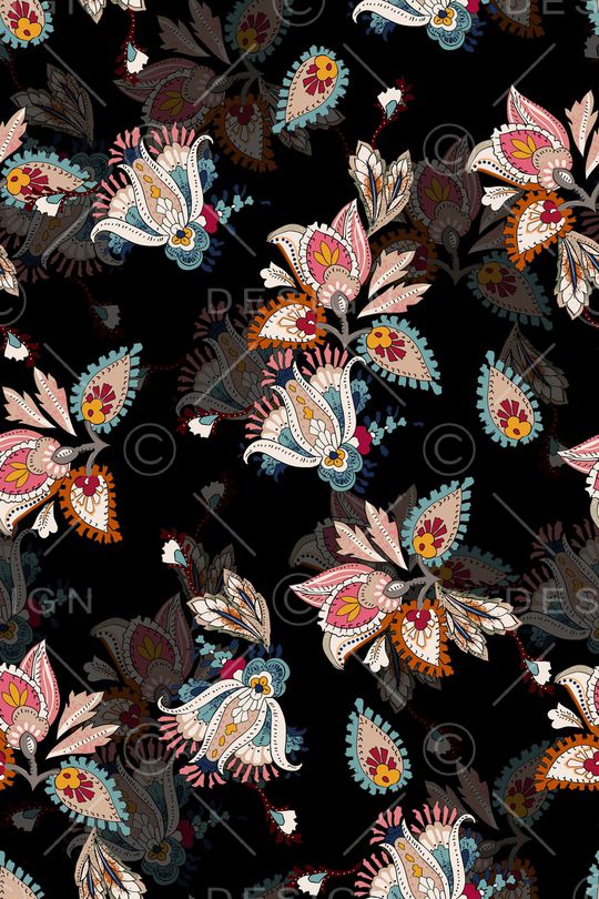 复古印花华亿平台图片