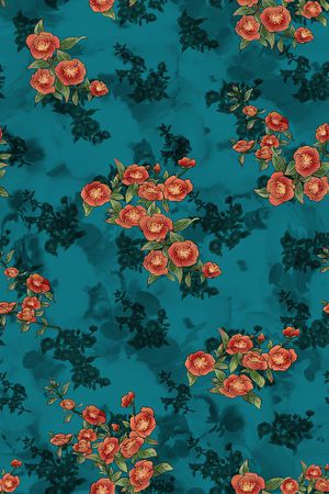 绿植树叶印花华亿平台图片