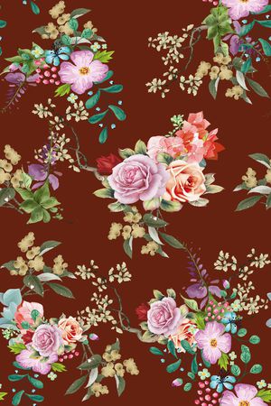 绿植树叶印花华亿平台图片