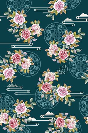 绿植树叶印花华亿平台图片