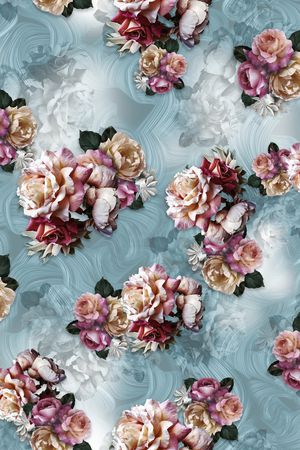 真丝印花华亿平台图片