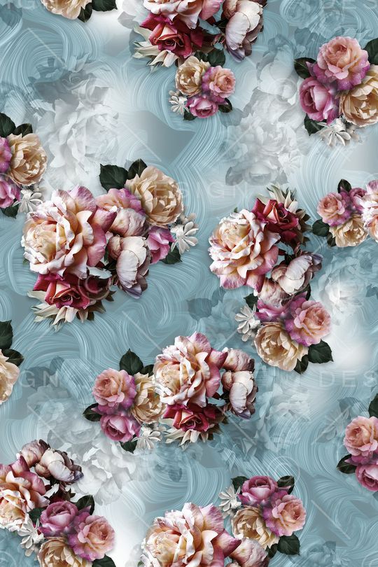 真丝印花华亿平台图片