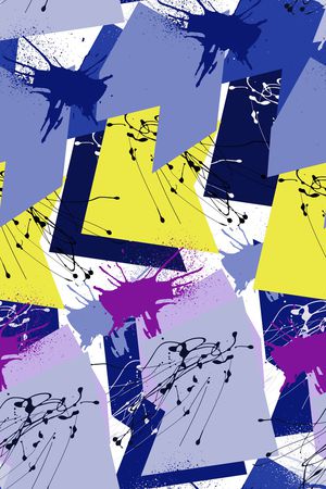 抽象男装印花华亿平台图片