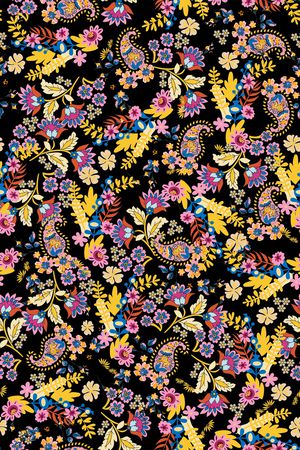 佩斯利印花华亿平台图片