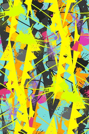 抽象男装印花华亿平台图片