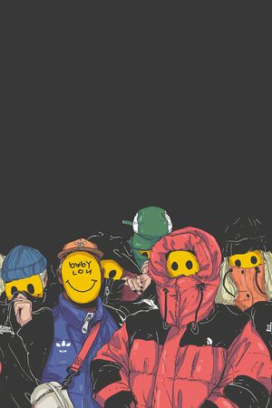 胸前独幅印花华亿平台图片