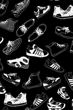 线条画印花华亿平台图片