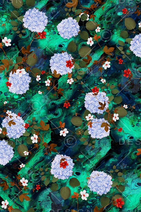 真丝印花华亿平台图片