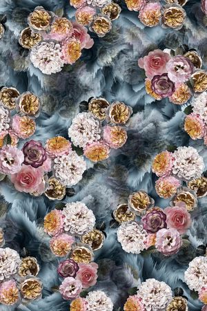 真丝印花华亿平台图片