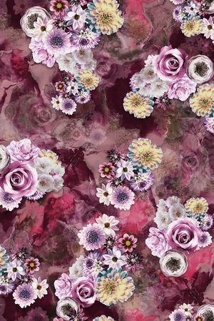 真丝印花华亿平台图片