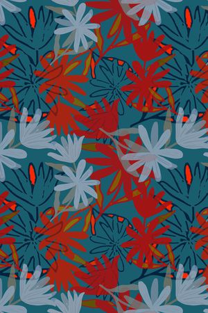 民族花卉印花华亿平台图片