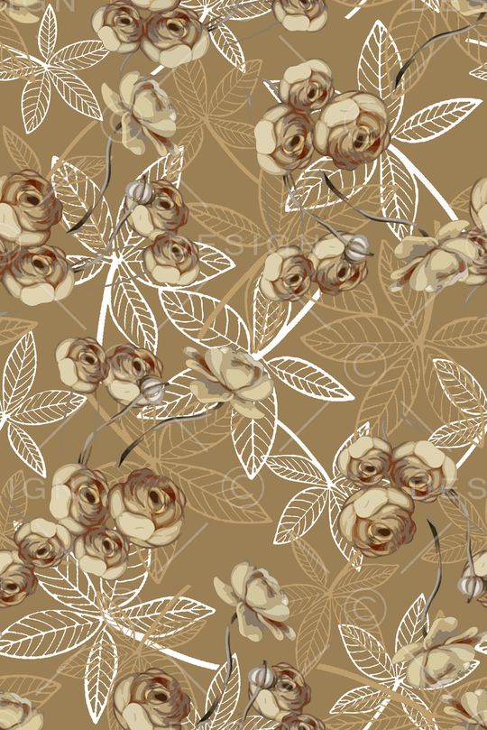 绿植树叶印花华亿平台图片