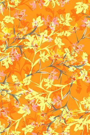 绿植树叶印花华亿平台图片