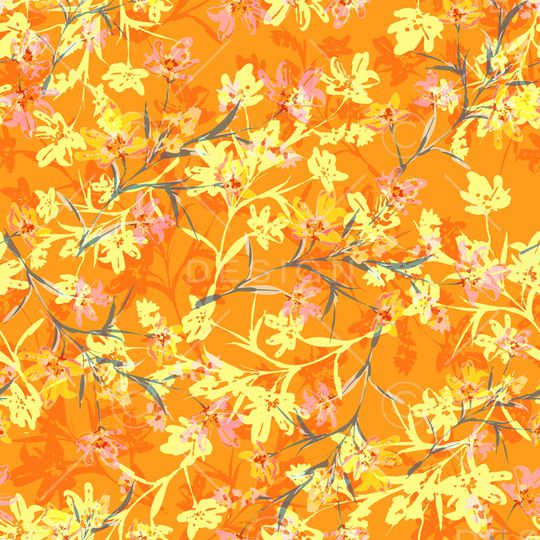 绿植树叶印花华亿平台图片