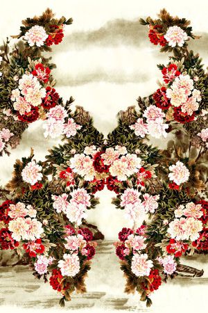 中国风印花华亿平台图片