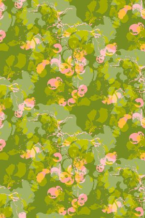 绿植树叶印花华亿平台图片