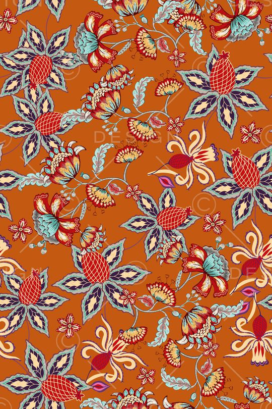 民族花纹印花华亿平台图片