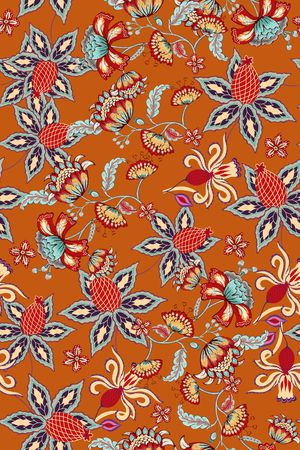 民族花纹印花华亿平台图片