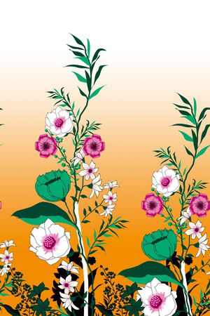 双边定位花印花华亿平台图片