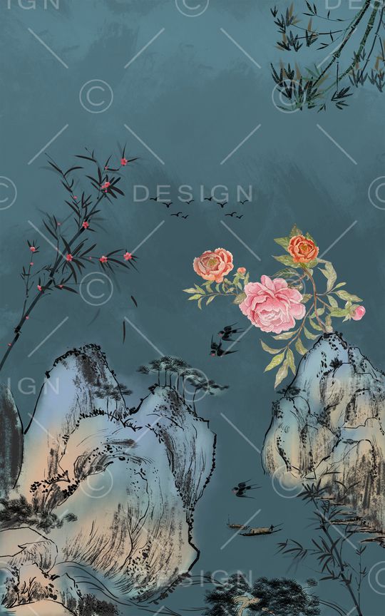 定位花印花华亿平台图片