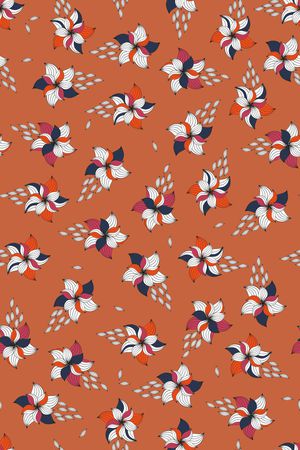 抽象花卉印花华亿平台图片